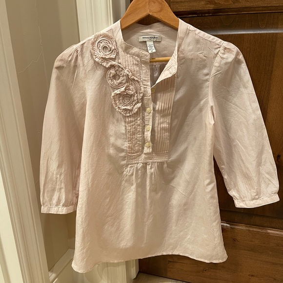 Banana Republic cream/ivory silk blend blouse xs - Picture 1 of 6